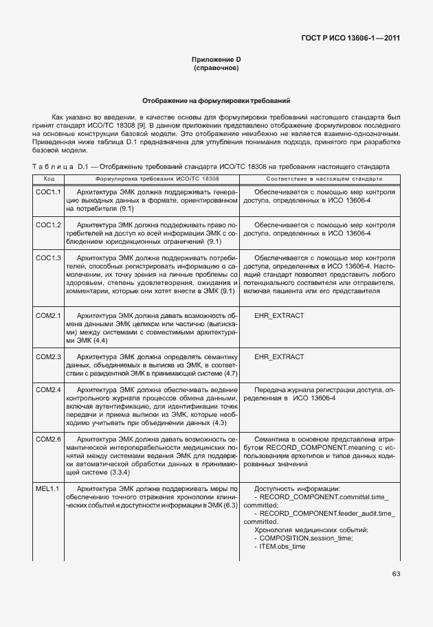 Страница 85 ГОСТ Р ИСО 13606-1-2011