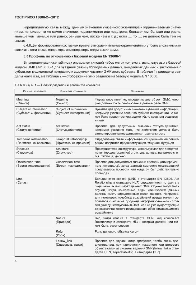 Страница 22 ГОСТ Р ИСО 13606-2-2012