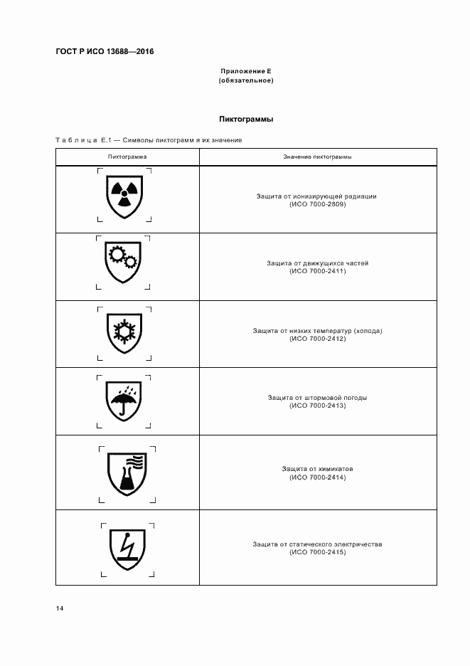 Страница 18 ГОСТ Р ИСО 13688-2016