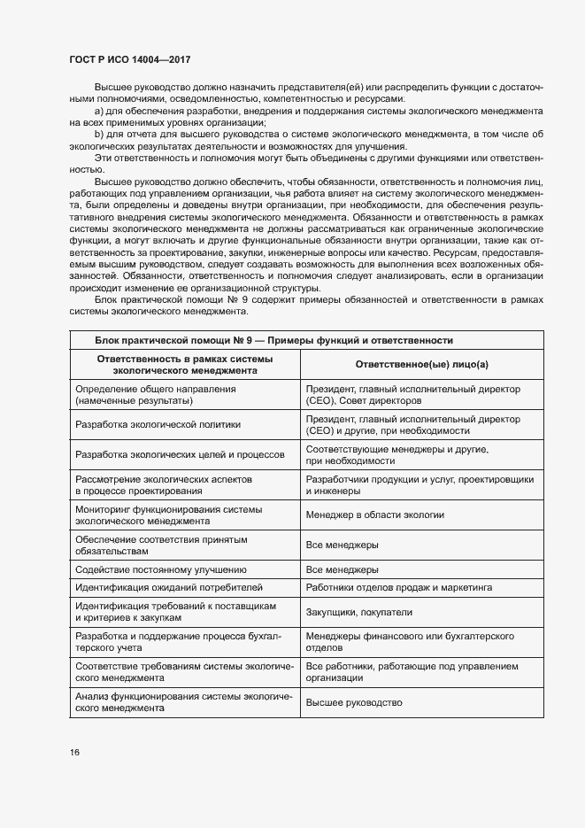 Страница 22 ГОСТ Р ИСО 14004-2017