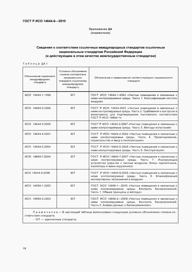 Страница 22 ГОСТ Р ИСО 14644-6-2010