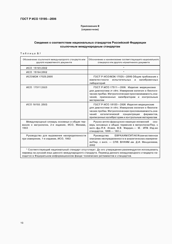 Страница 15 ГОСТ Р ИСО 15195-2006