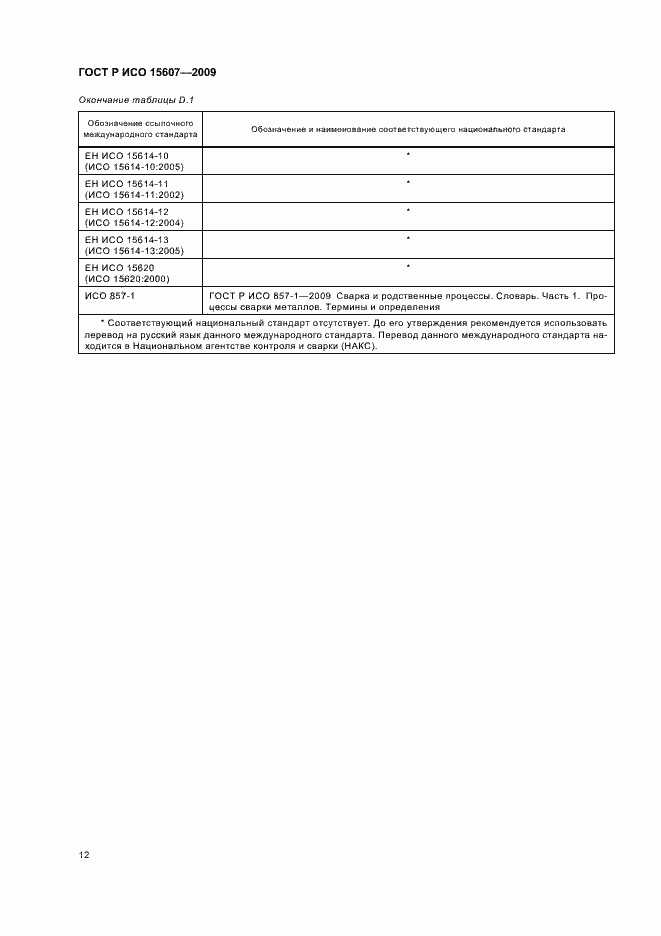 Страница 16 ГОСТ Р ИСО 15607-2009