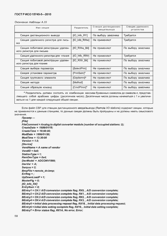 Страница 62 ГОСТ Р ИСО 15745-5-2010