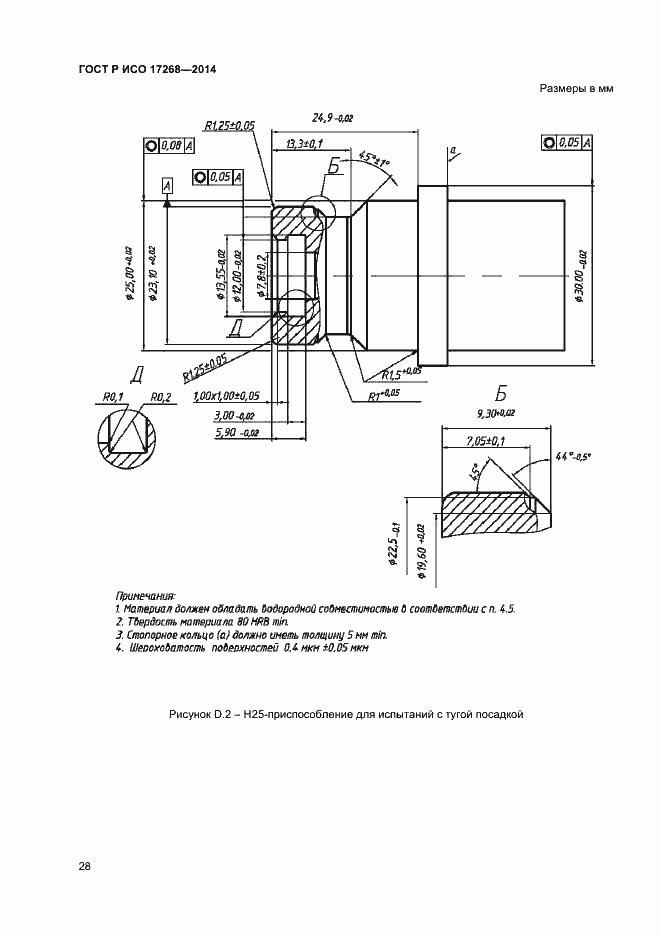 Страница 32 ГОСТ Р ИСО 17268-2014