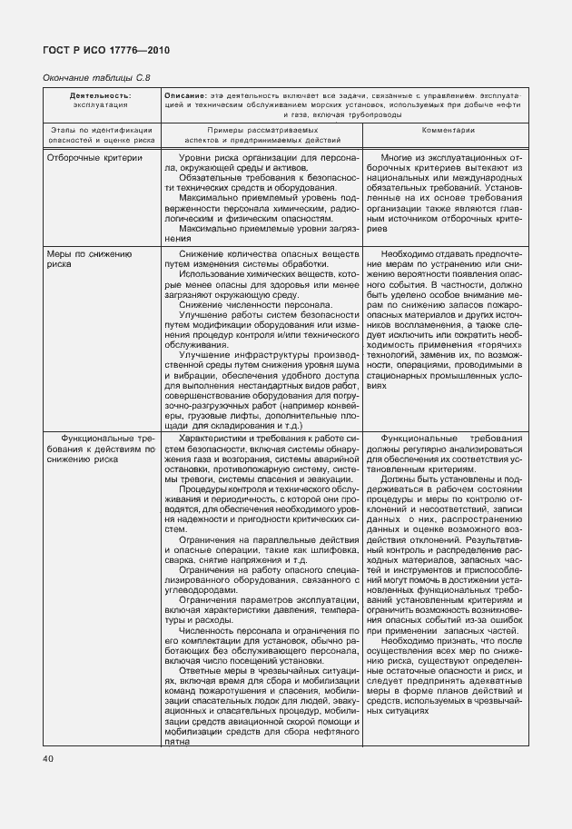 Страница 44 ГОСТ Р ИСО 17776-2010
