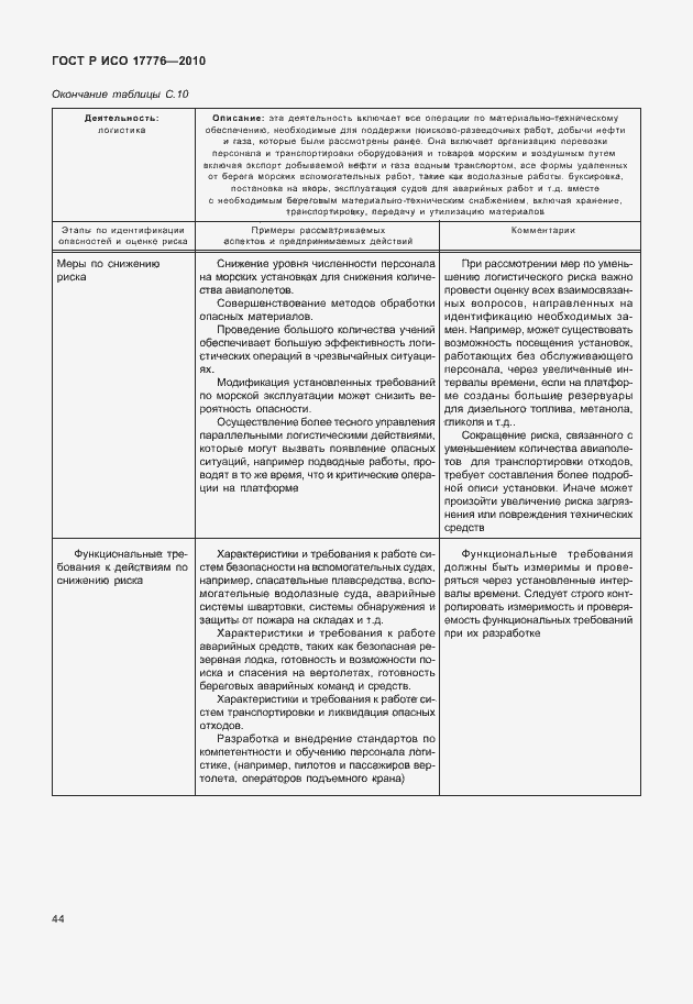Страница 48 ГОСТ Р ИСО 17776-2010