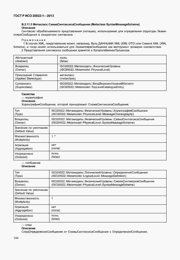 Страница 149 ГОСТ Р ИСО 20022-1-2013