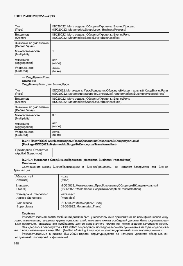 Страница 153 ГОСТ Р ИСО 20022-1-2013