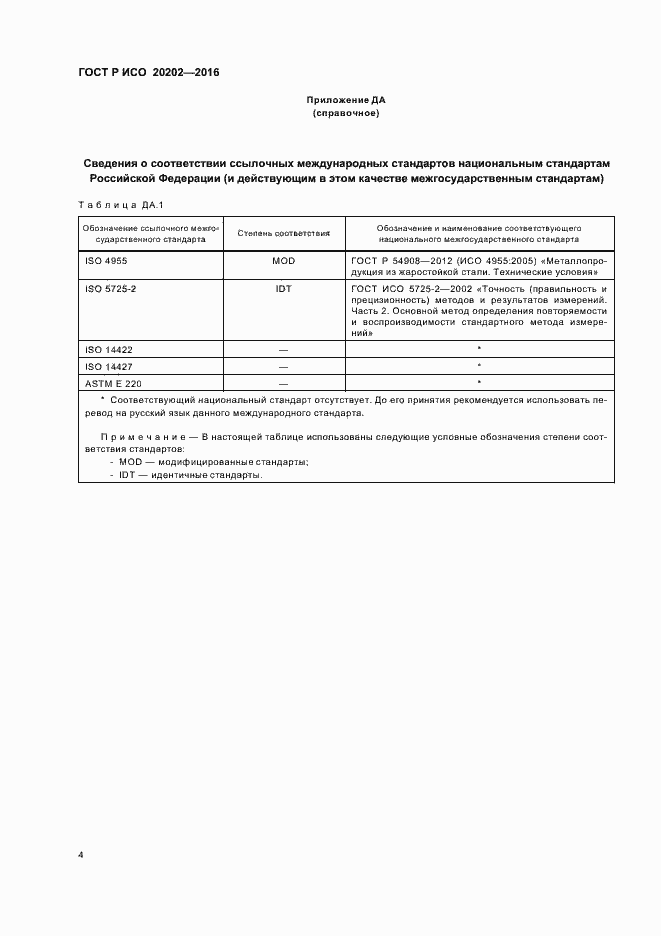 Страница 6 ГОСТ Р ИСО 20202-2016