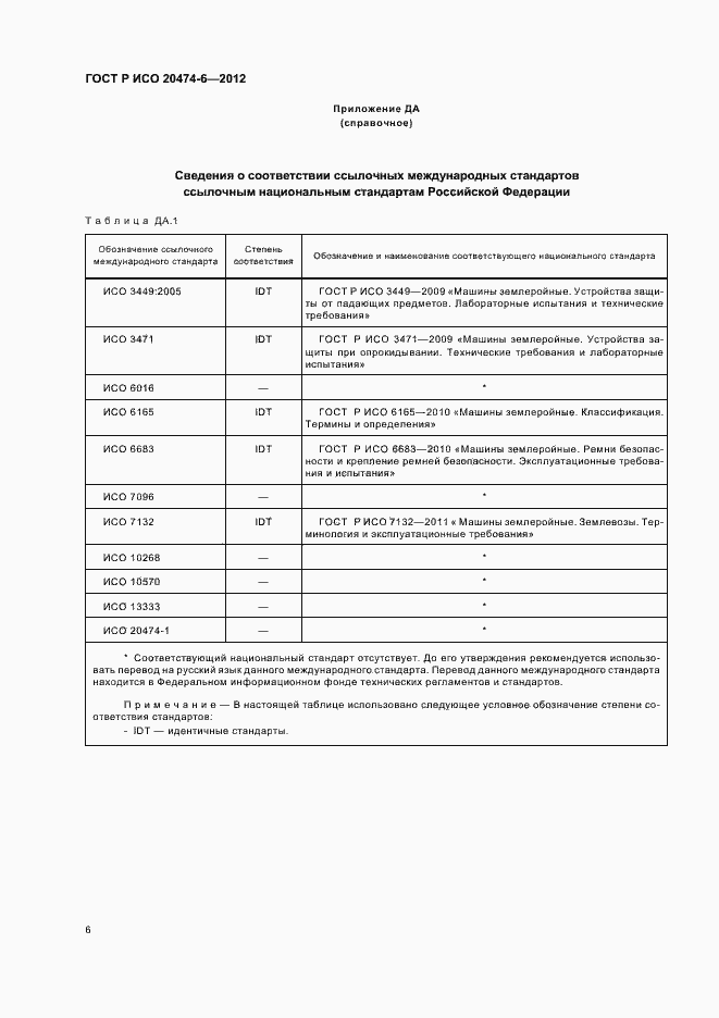 Страница 9 ГОСТ Р ИСО 20474-6-2012