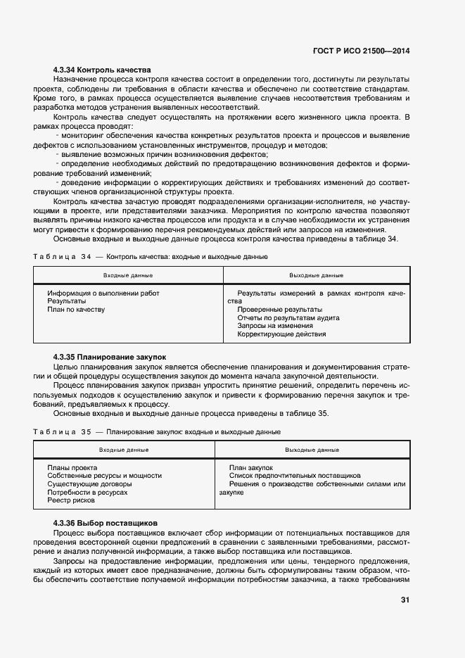 Страница 35 ГОСТ Р ИСО 21500-2014