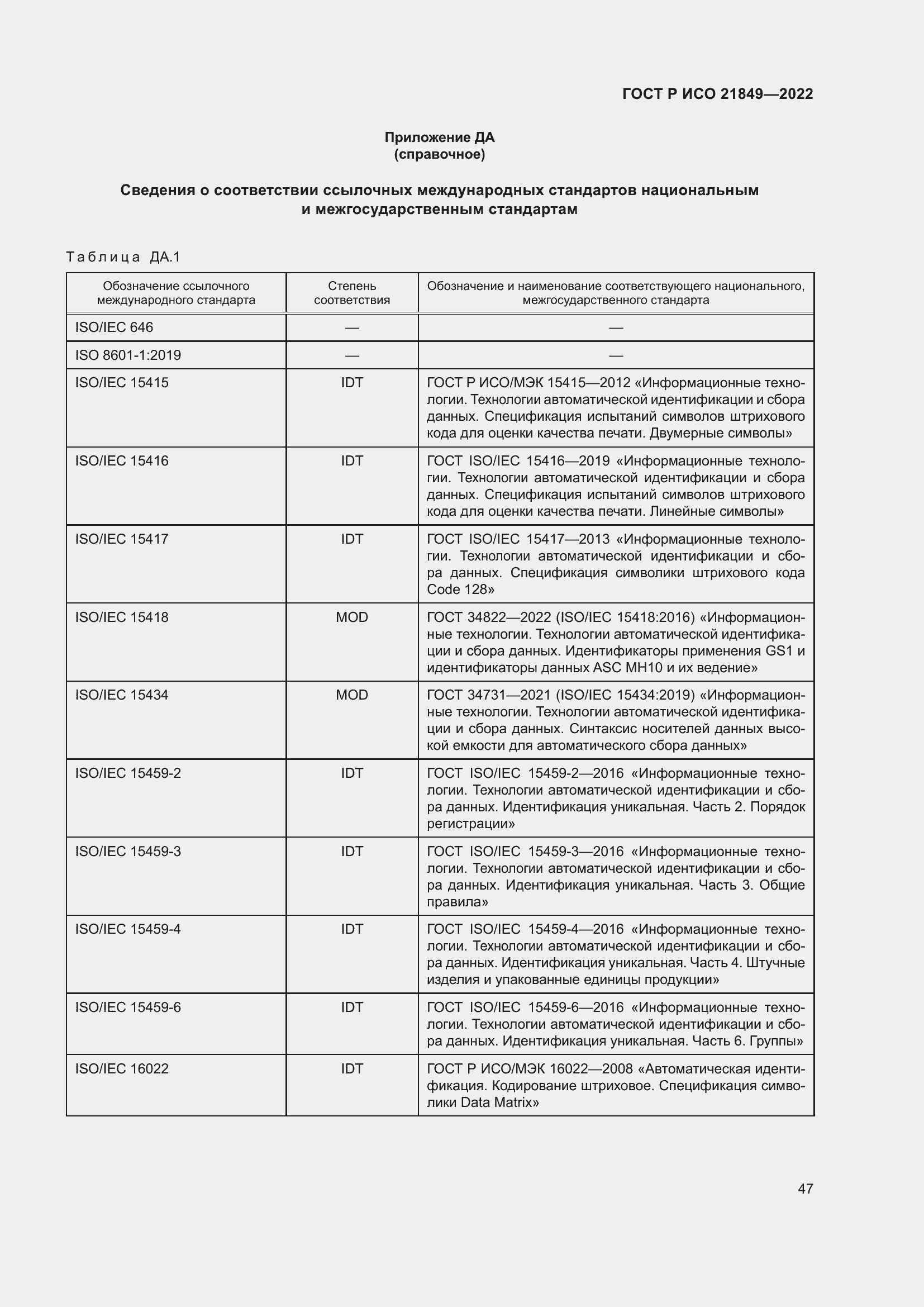 Страница 53 ГОСТ Р ИСО 21849-2022