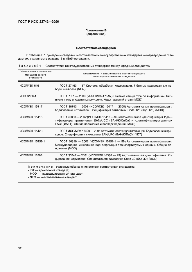 Страница 36 ГОСТ Р ИСО 22742-2006