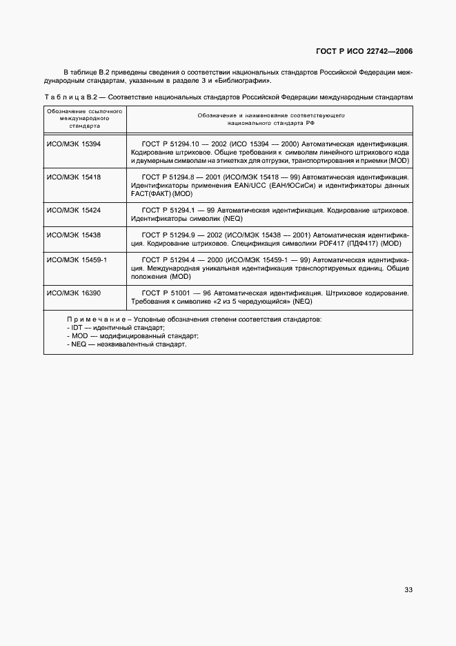 Страница 37 ГОСТ Р ИСО 22742-2006