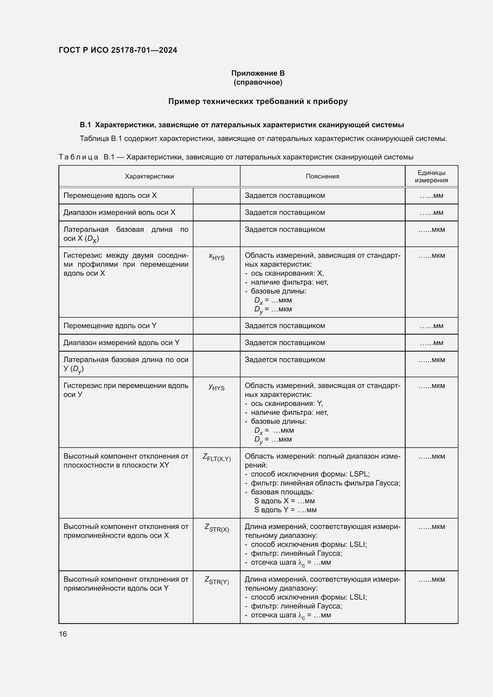 Страница 20 ГОСТ Р ИСО 25178-701-2024