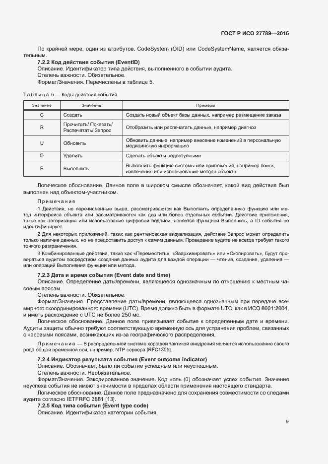 Страница 14 ГОСТ Р ИСО 27789-2016