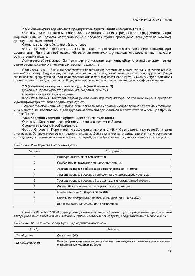 Страница 20 ГОСТ Р ИСО 27789-2016