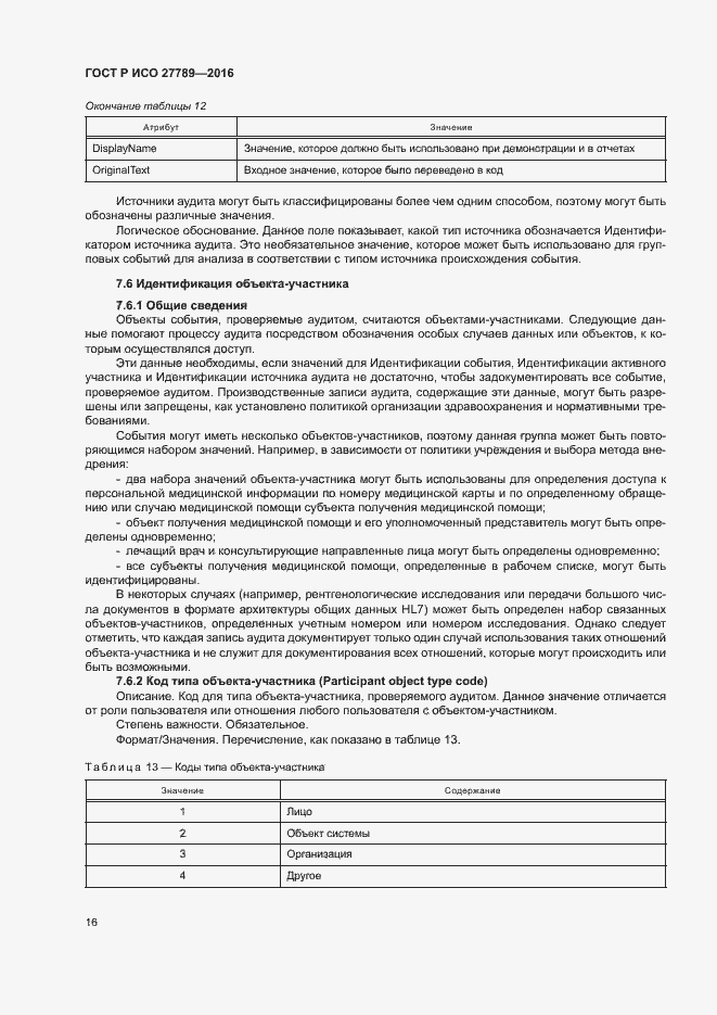 Страница 21 ГОСТ Р ИСО 27789-2016