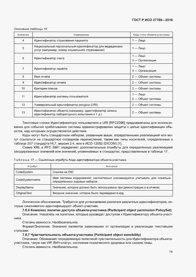 Страница 24 ГОСТ Р ИСО 27789-2016
