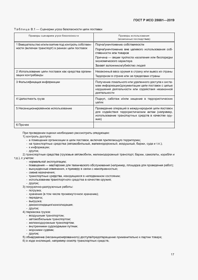 Страница 22 ГОСТ Р ИСО 28001-2019