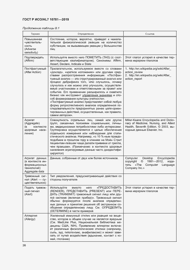 Страница 42 ГОСТ Р ИСО/HL7 10781-2019