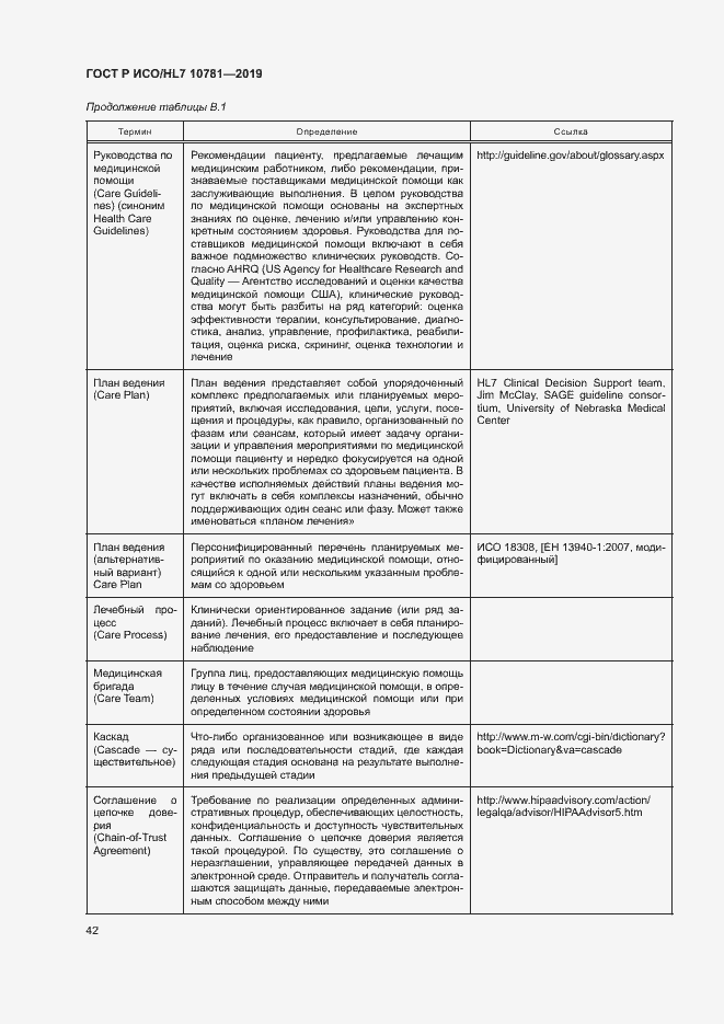 Страница 48 ГОСТ Р ИСО/HL7 10781-2019
