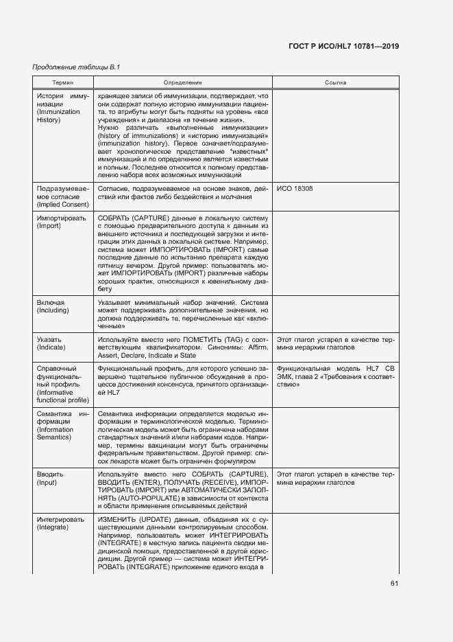 Страница 67 ГОСТ Р ИСО/HL7 10781-2019
