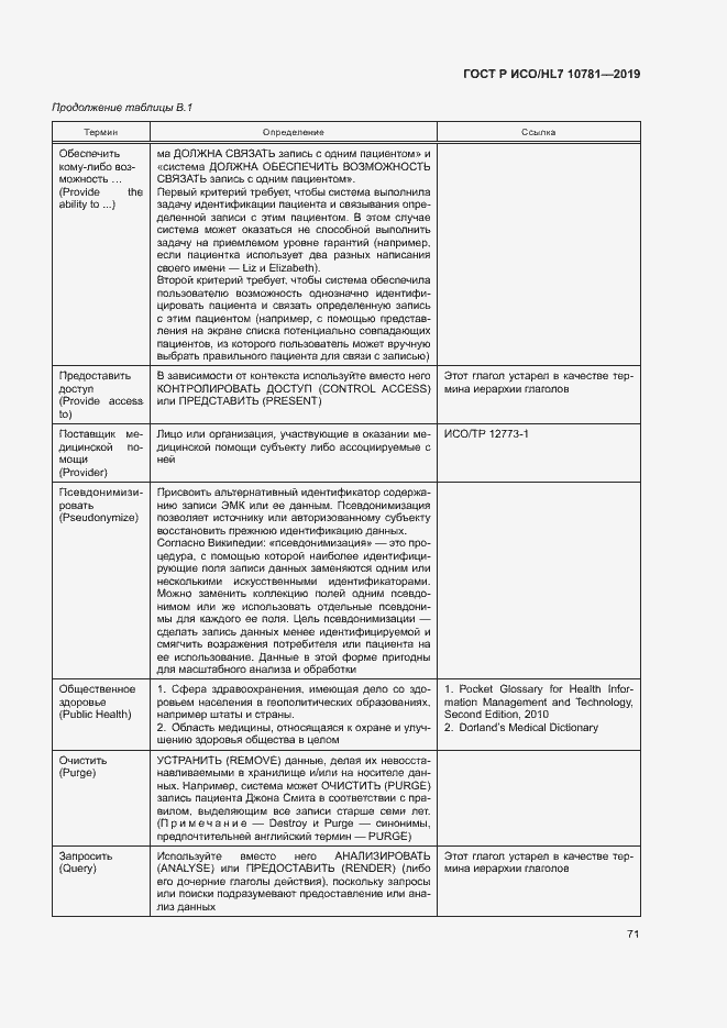 Страница 77 ГОСТ Р ИСО/HL7 10781-2019