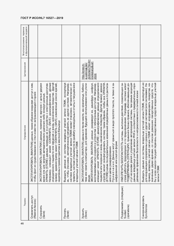 Страница 52 ГОСТ Р ИСО/HL7 16527-2019