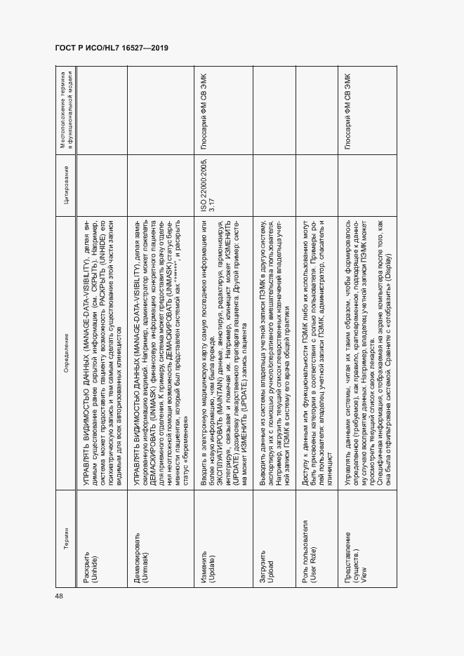 Страница 54 ГОСТ Р ИСО/HL7 16527-2019