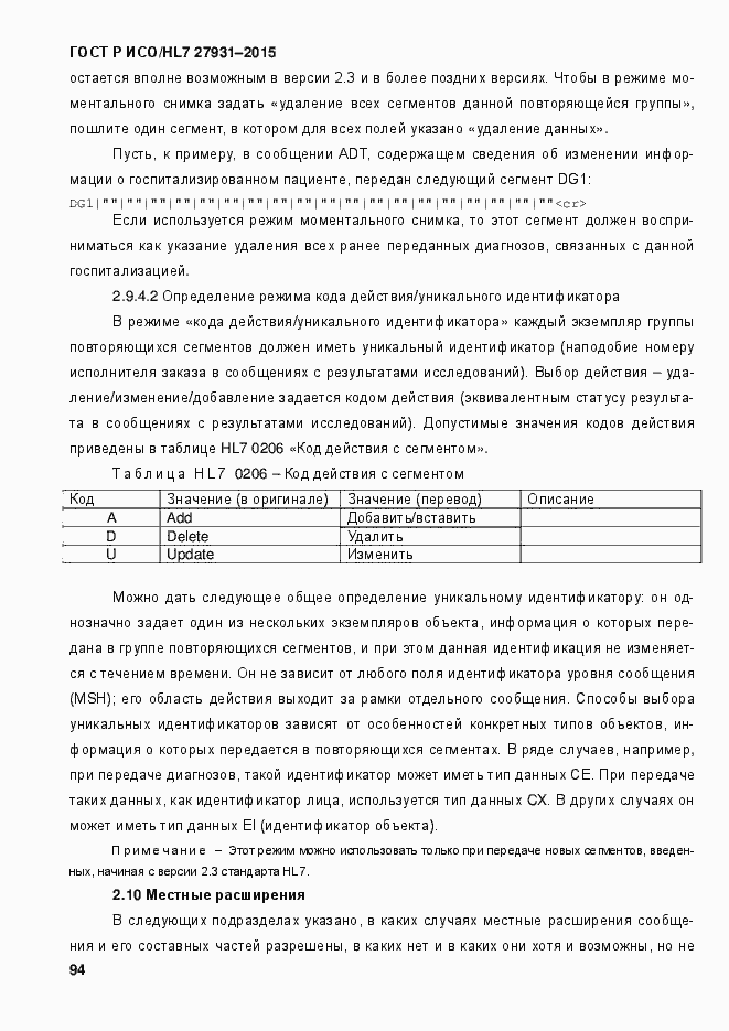 Страница 100 ГОСТ Р ИСО/HL7 27931-2015