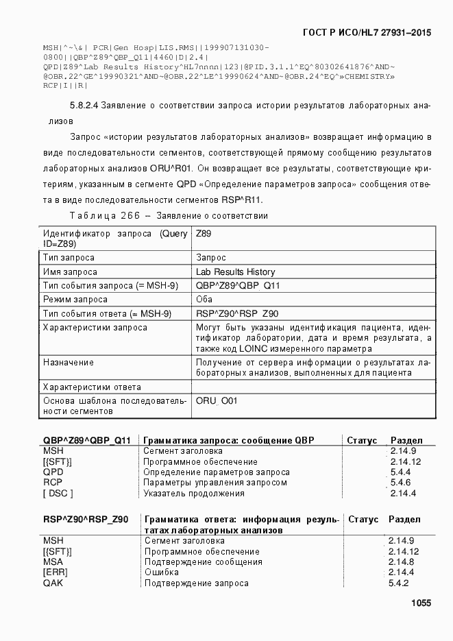 Страница 1061 ГОСТ Р ИСО/HL7 27931-2015