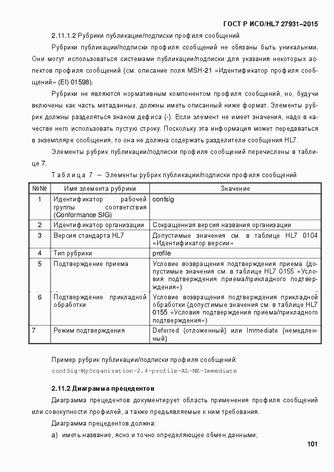 Страница 107 ГОСТ Р ИСО/HL7 27931-2015