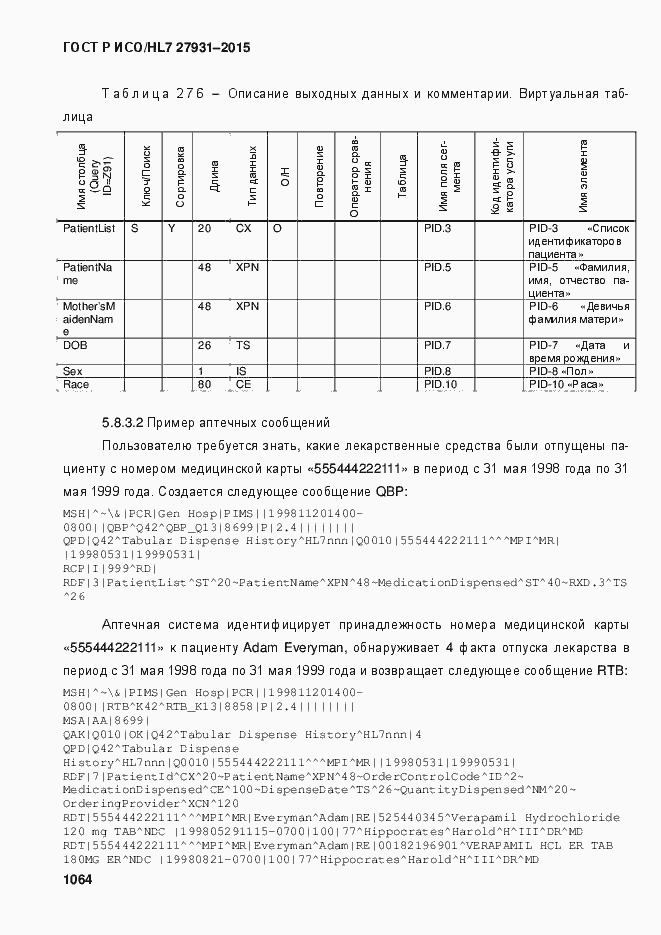 Страница 1070 ГОСТ Р ИСО/HL7 27931-2015