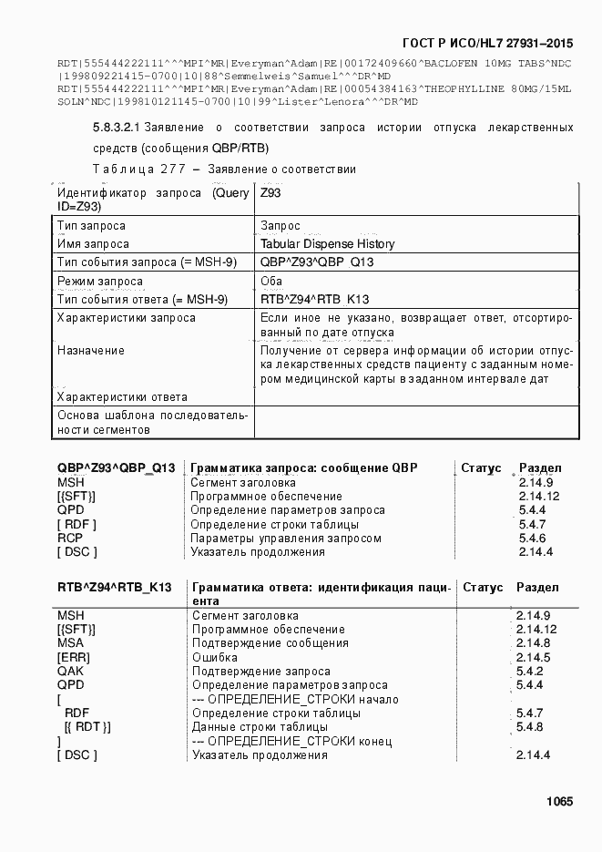 Страница 1071 ГОСТ Р ИСО/HL7 27931-2015
