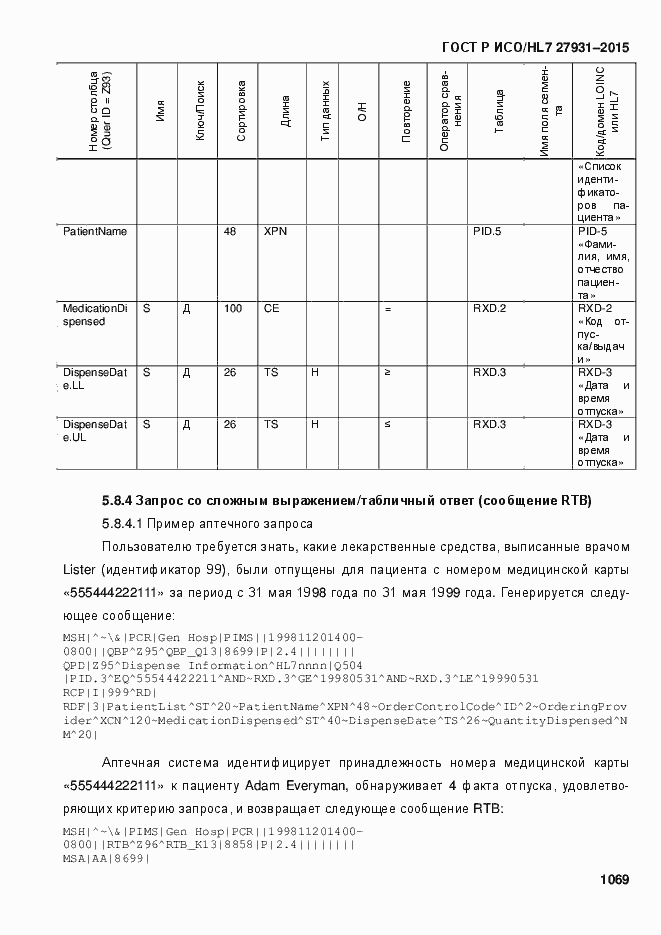 Страница 1075 ГОСТ Р ИСО/HL7 27931-2015