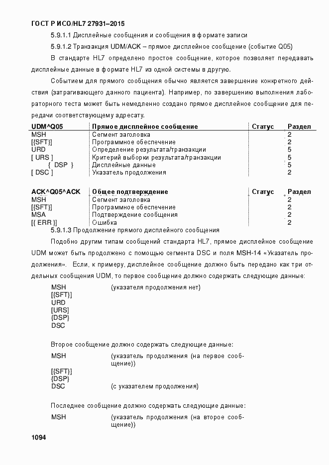 Страница 1100 ГОСТ Р ИСО/HL7 27931-2015