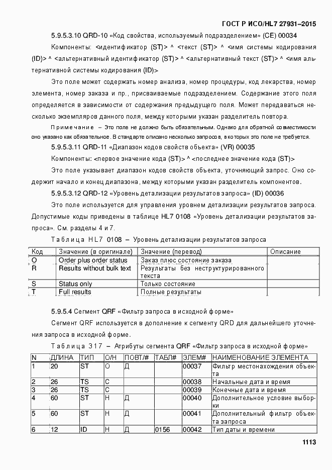 Страница 1119 ГОСТ Р ИСО/HL7 27931-2015