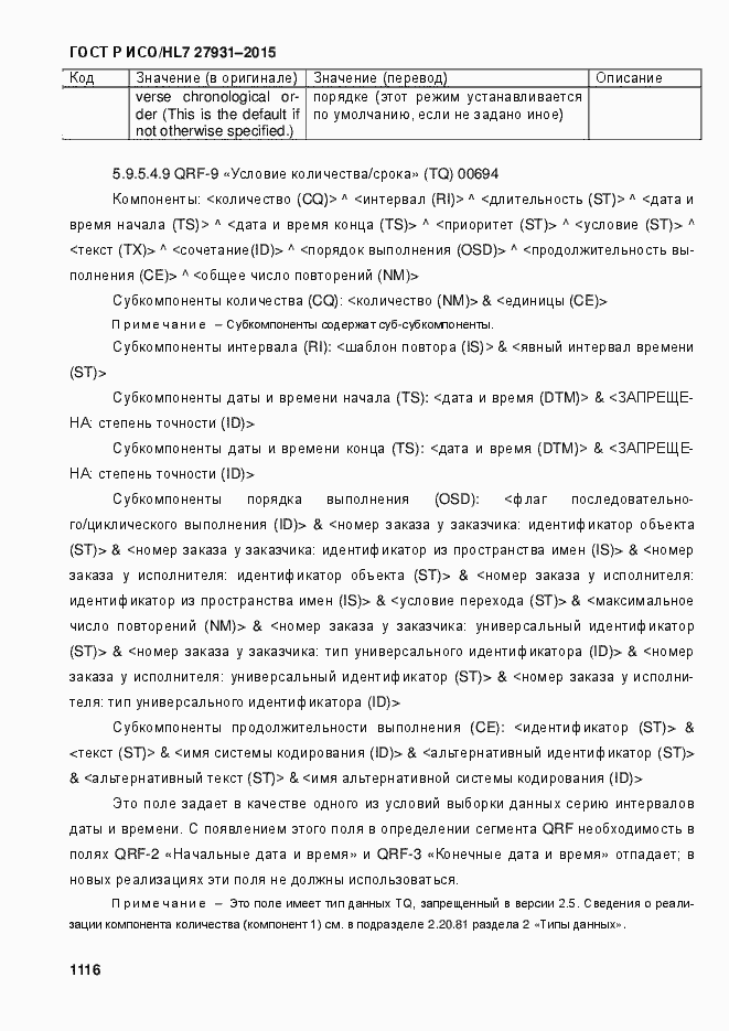 Страница 1122 ГОСТ Р ИСО/HL7 27931-2015