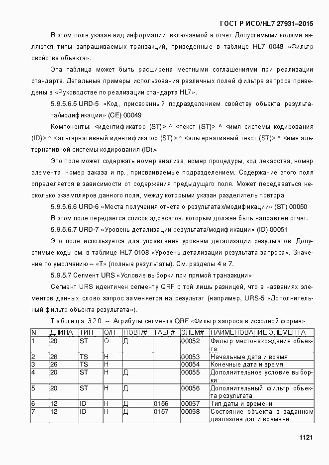 Страница 1127 ГОСТ Р ИСО/HL7 27931-2015