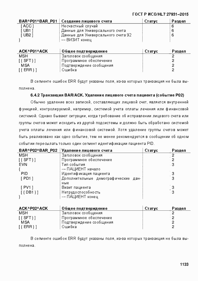 Страница 1139 ГОСТ Р ИСО/HL7 27931-2015