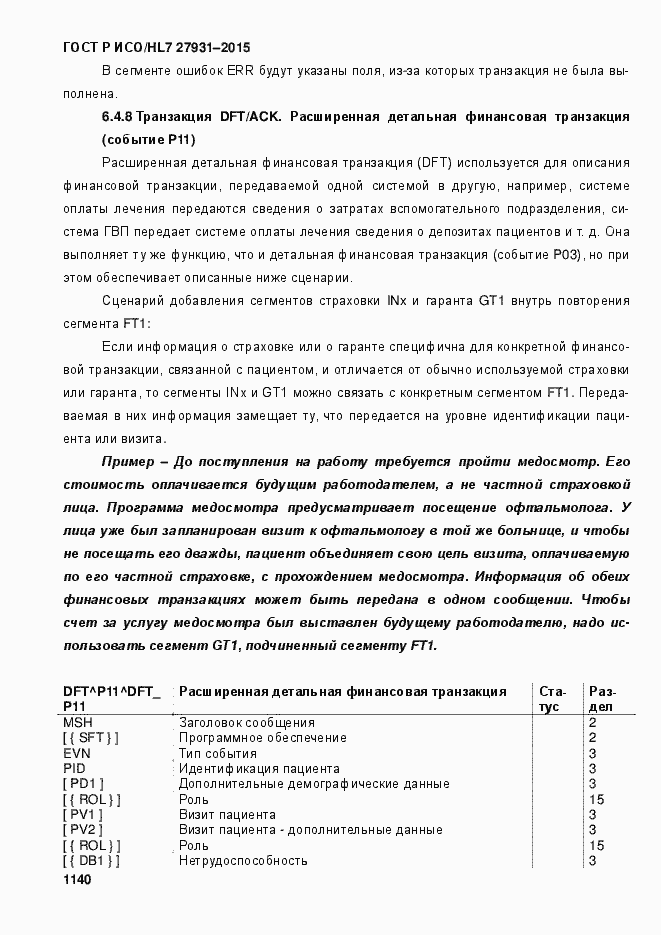 Страница 1146 ГОСТ Р ИСО/HL7 27931-2015