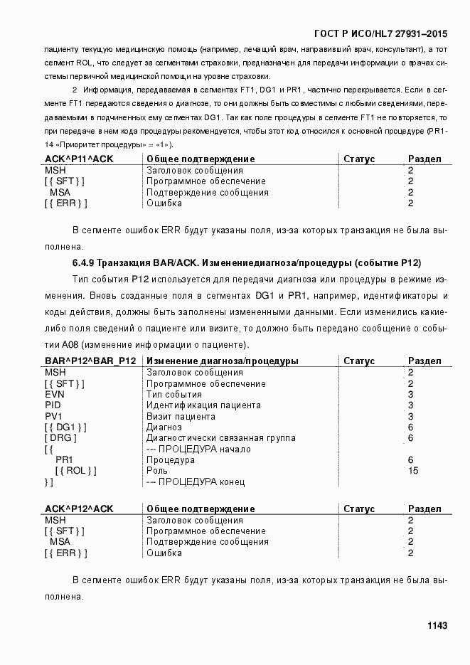 Страница 1149 ГОСТ Р ИСО/HL7 27931-2015