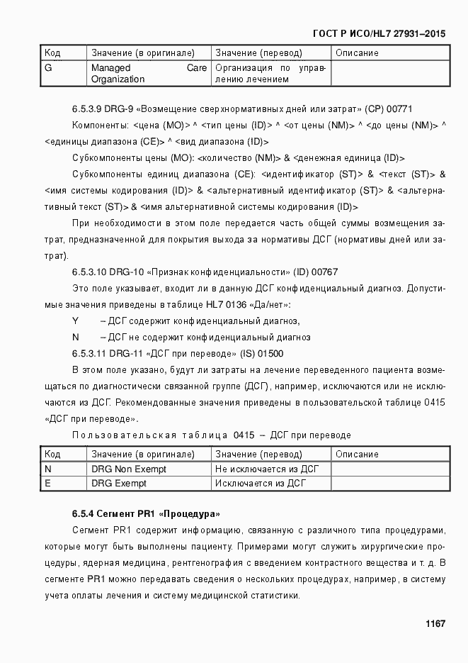 Страница 1173 ГОСТ Р ИСО/HL7 27931-2015