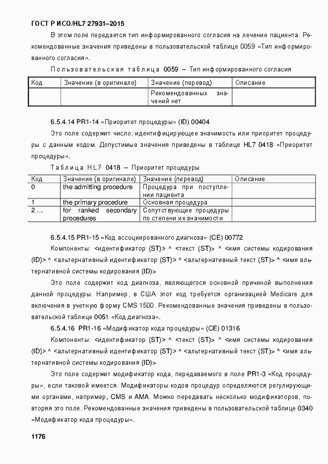 Страница 1182 ГОСТ Р ИСО/HL7 27931-2015