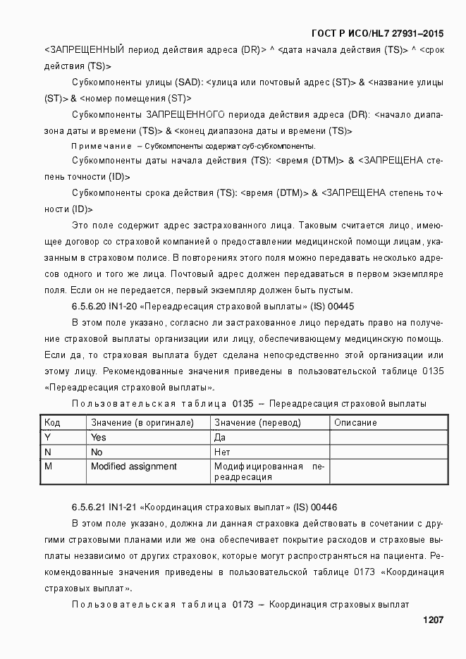 Страница 1213 ГОСТ Р ИСО/HL7 27931-2015