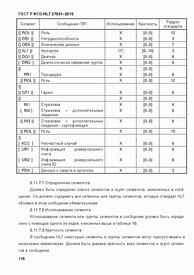 Страница 122 ГОСТ Р ИСО/HL7 27931-2015
