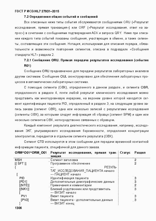 Страница 1312 ГОСТ Р ИСО/HL7 27931-2015