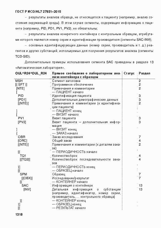 Страница 1324 ГОСТ Р ИСО/HL7 27931-2015